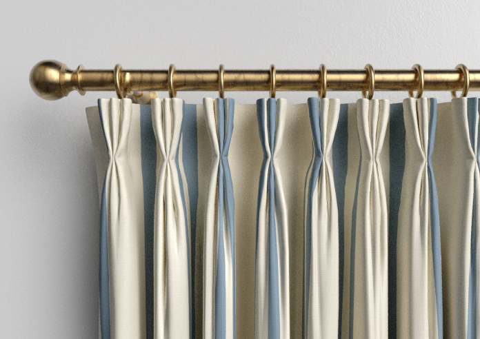 Adelaide, Winnies Stripe Raffs Blue - Made to Measure Curtains - Image 11